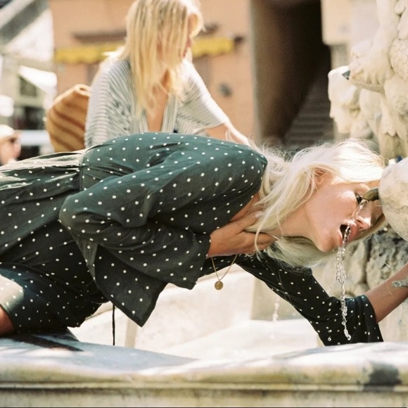 SOLD Faithfull The Brand Neroli Dress Khaki XS 2 - Picture 2 of 8